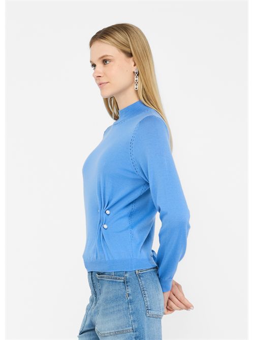 Maglia in lana con perle LIU JO | CF5041MA82O/X0713